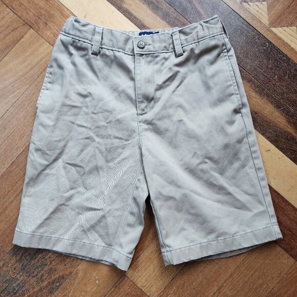 Lands' End Boys Khaki School Uniform Shorts Size 12 - Picture 1 of 9